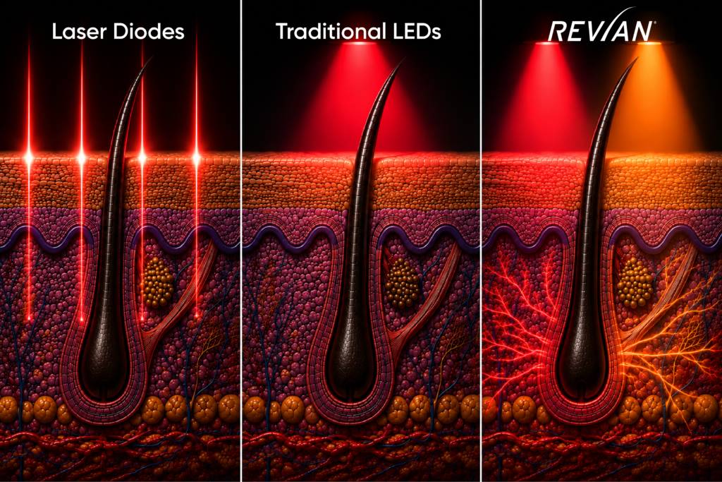 LED vs. Laser Caps: What the Physics (and the Data) Actually Say